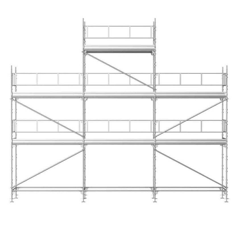 Universal stillas 9x6/8m stål