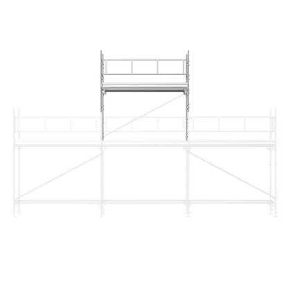 Universal tilleggspakke 3x2m stål (2 gavl) 