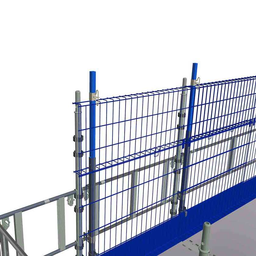 Rekkverksstolpe for taksikring Forlengelse Stål